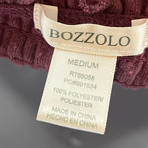 Bozzolo Smocked Tube Top & Shorts Set | Mauve 2-Piece Lounge Outfit (Medium) - Picture 7 of 8